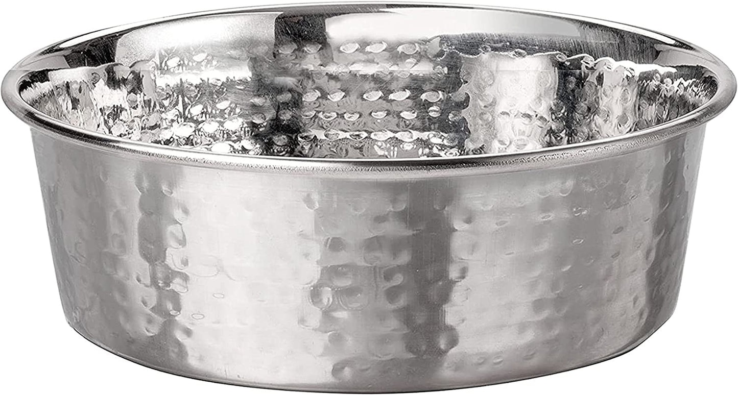 Elevate Your Pet's Dining Experience with Premium Hammered Copper Designer Bowls - Luxury Medium Size for Dogs and Cats