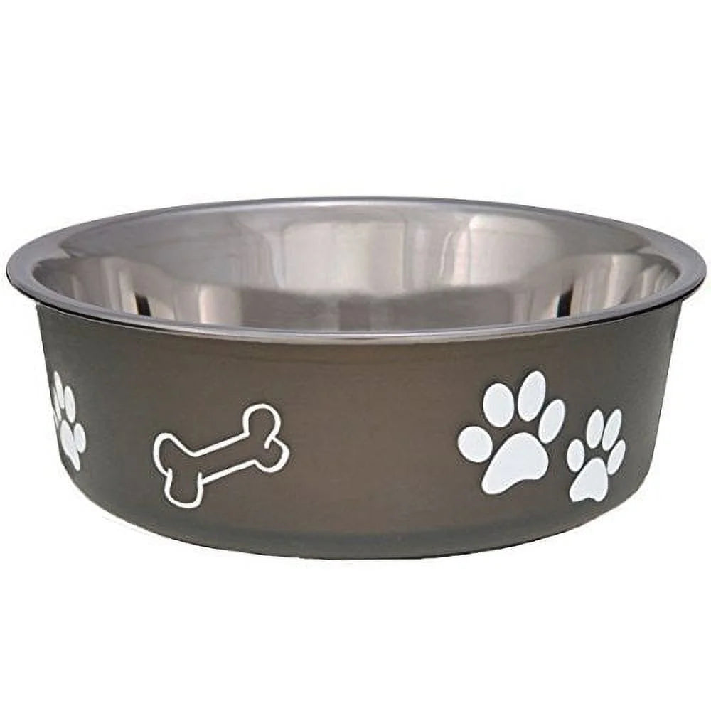 Elegant Espresso Classic Dog Bowl - Medium Size