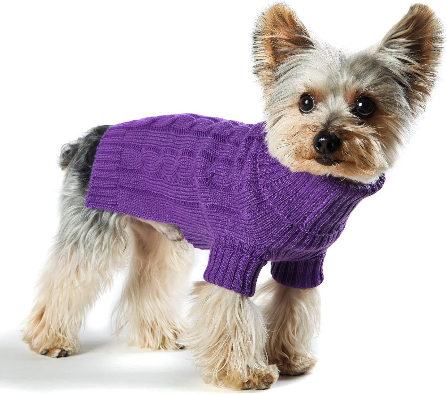 Stylish Turtleneck Dog Sweater - Perfect Size 14 for Your Pup!