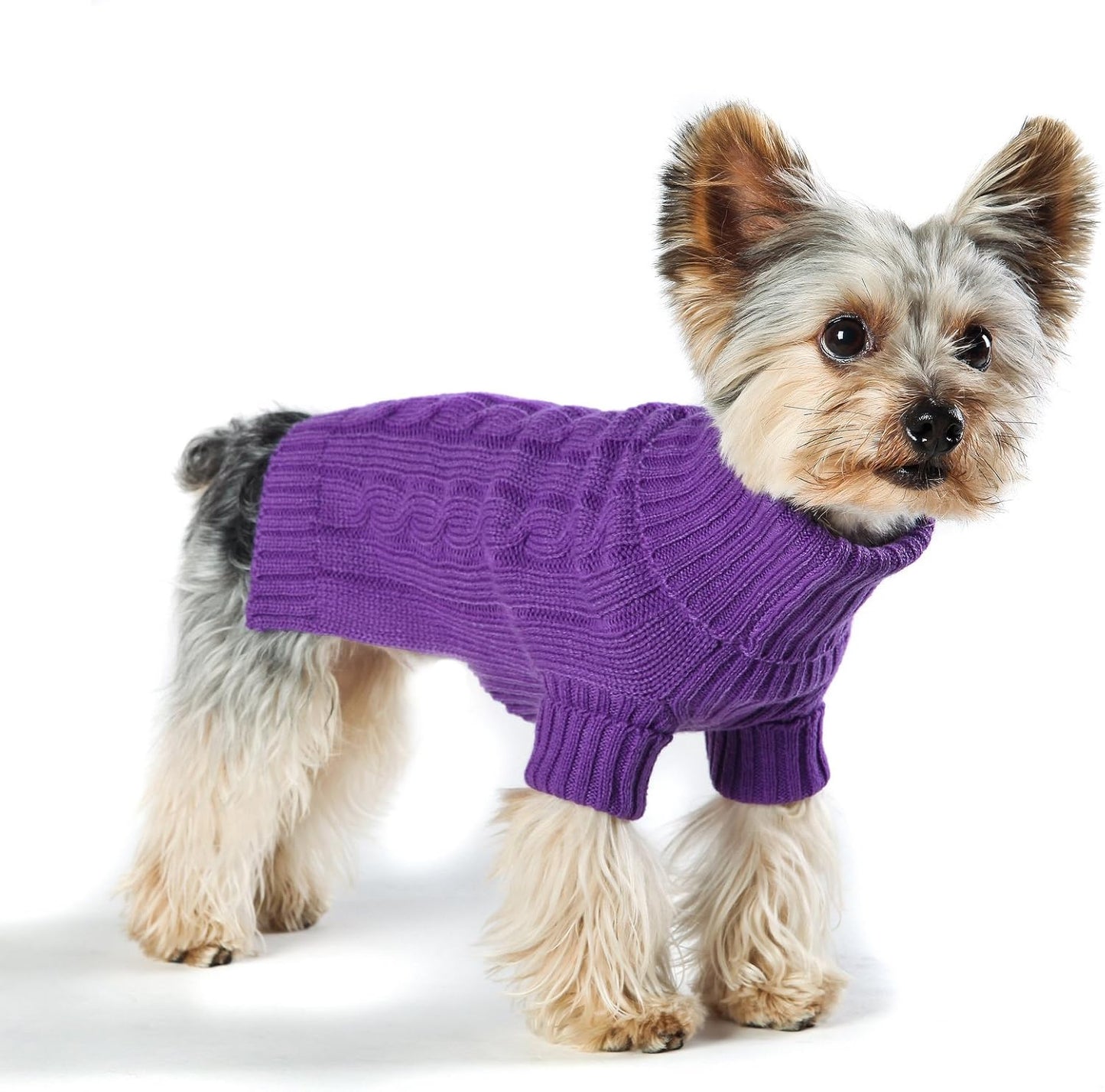 Stylish Turtleneck Dog Sweater - Perfect Size 14 for Your Pup!