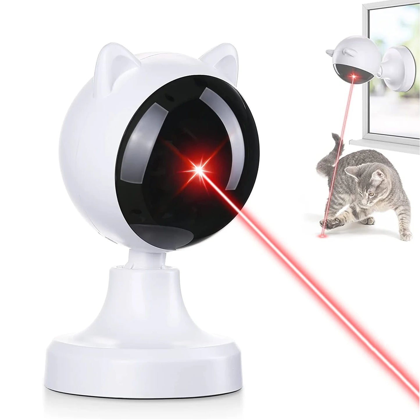 Interactive Automatic Cat Laser Toy - Fun for Indoor Cats and Dogs!