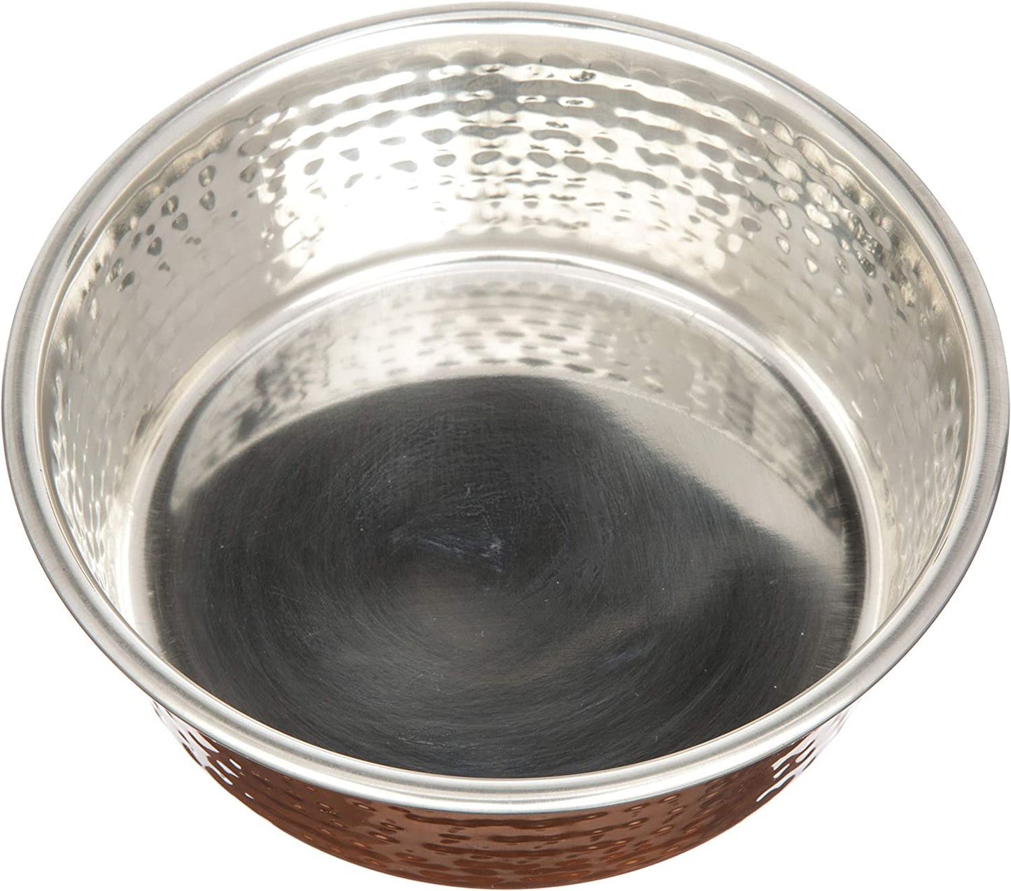 Elevate Your Pet's Dining Experience with Premium Hammered Copper Designer Bowls - Luxury Medium Size for Dogs and Cats