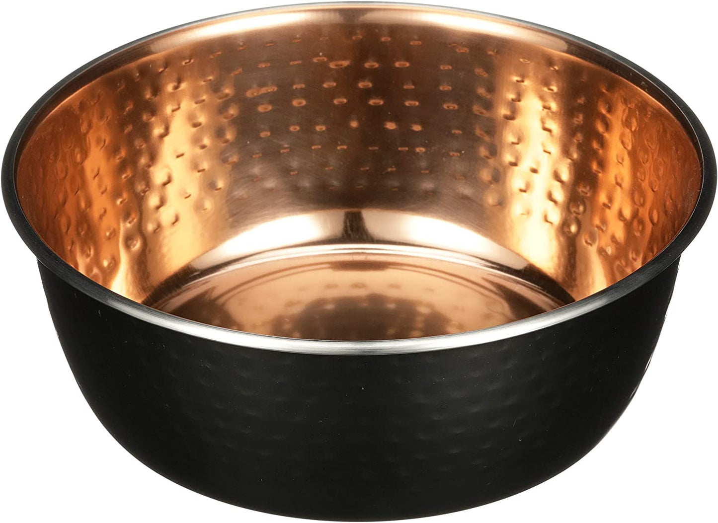Elevate Your Pet's Dining Experience with Premium Hammered Copper Designer Bowls - Luxury Medium Size for Dogs and Cats