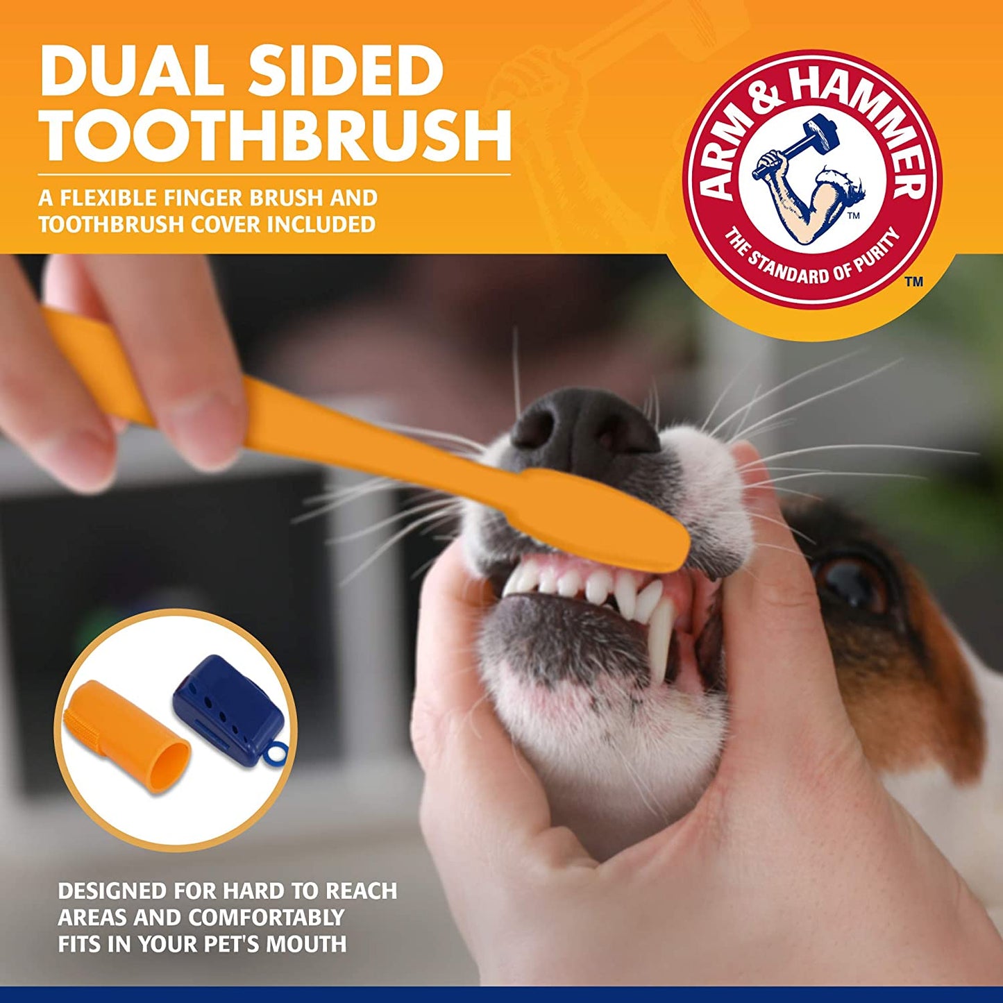 Tartar Control Dental Care Kit for Dogs - 3-Piece Set Featuring Banana Mint Toothpaste, Toothbrush, and Fingerbrush to Reduce Plaque and Tartar Buildup