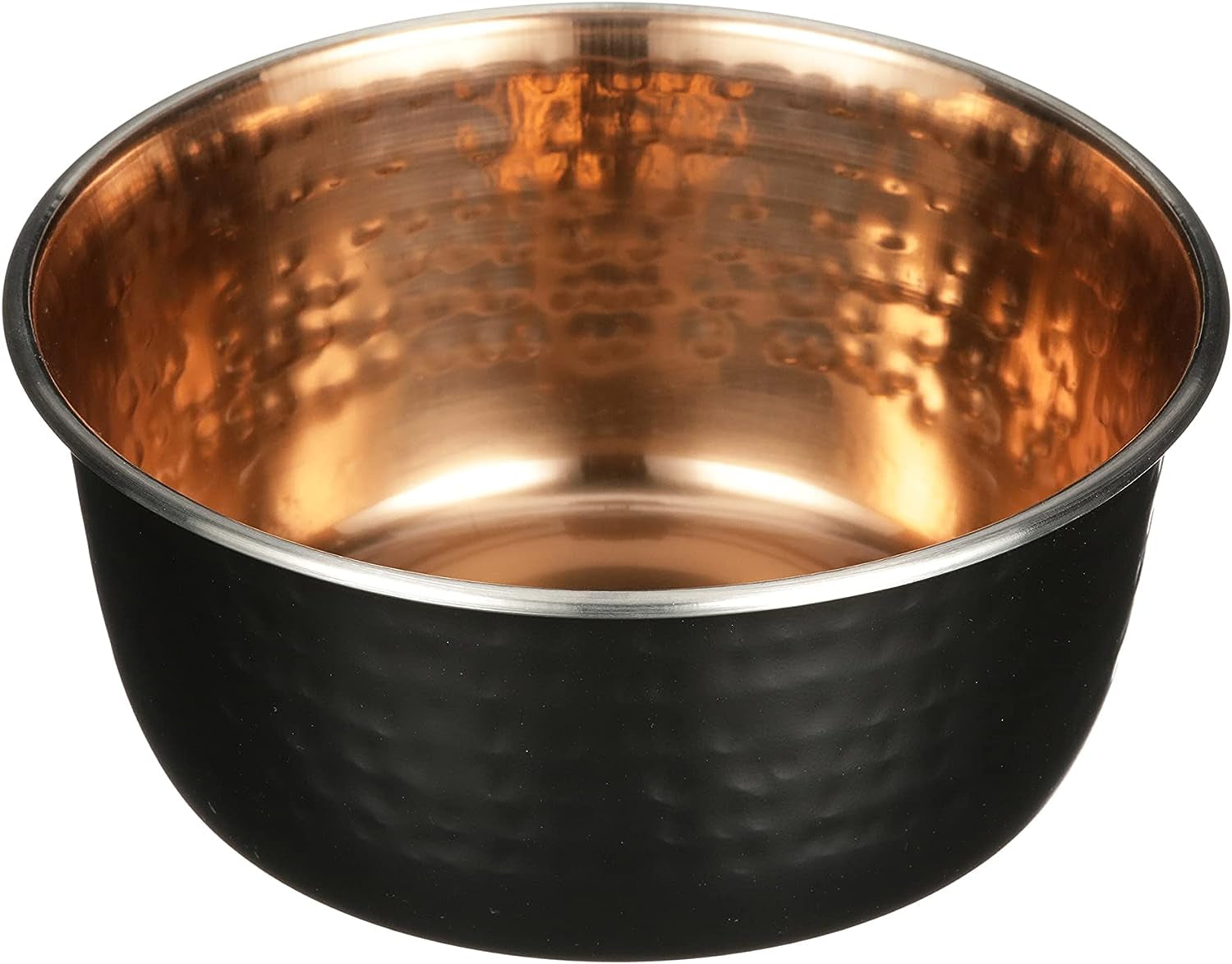Elevate Your Pet's Dining Experience with Premium Hammered Copper Designer Bowls - Luxury Medium Size for Dogs and Cats