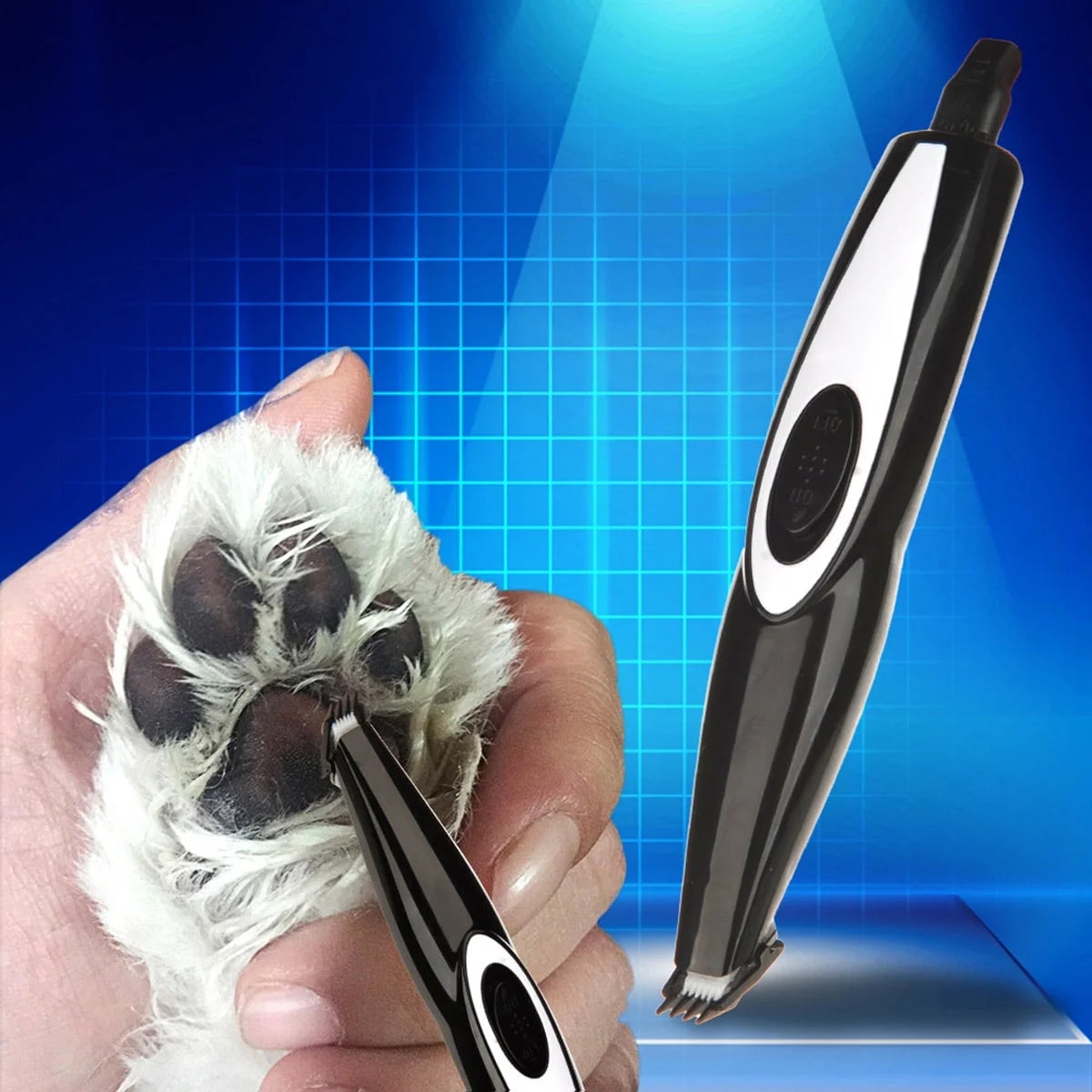 Cordless Electric Pet Grooming Kit - Mute USB Rechargeable Clippers for Dogs and Cats, Ideal for Small Areas like Paws, Faces, and Ears