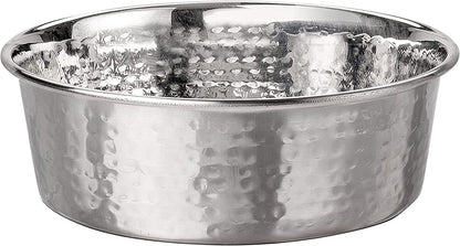 Elevate Your Pet's Dining Experience with Premium Hammered Copper Designer Bowls - Luxury Medium Size for Dogs and Cats