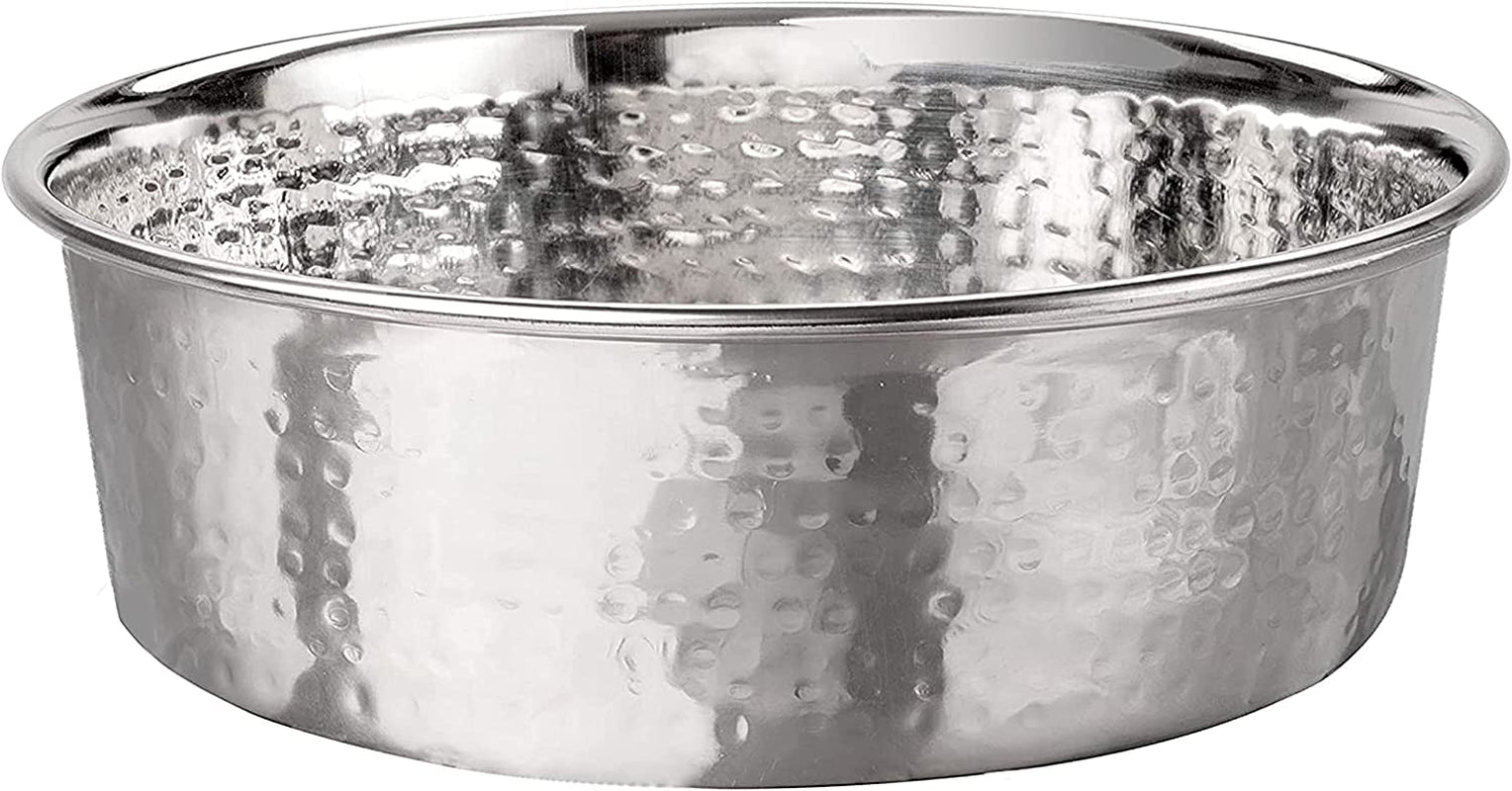 Elevate Your Pet's Dining Experience with Premium Hammered Copper Designer Bowls - Luxury Medium Size for Dogs and Cats