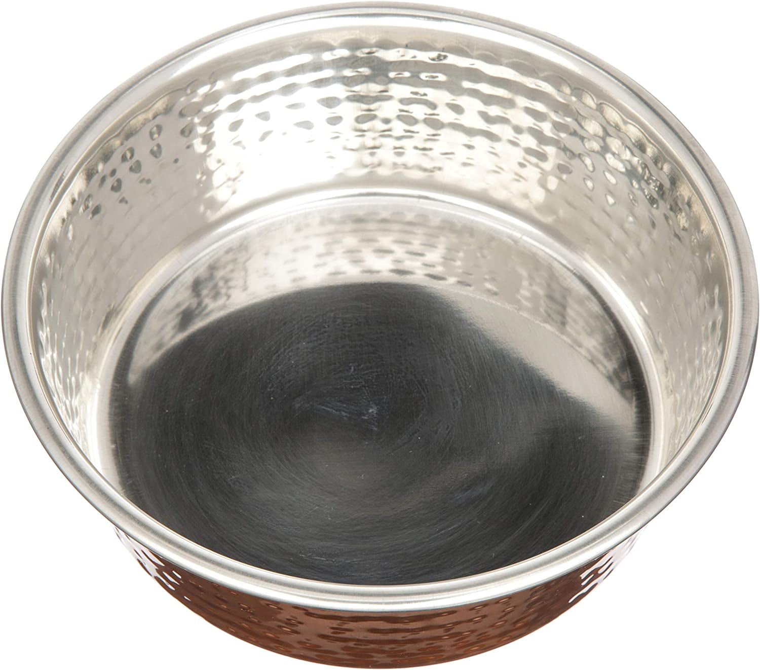 Elevate Your Pet's Dining Experience with Premium Hammered Copper Designer Bowls - Luxury Medium Size for Dogs and Cats