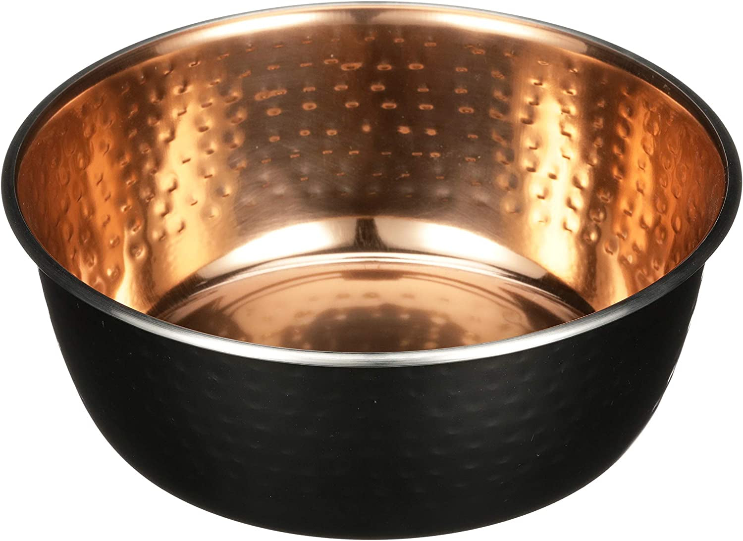Elevate Your Pet's Dining Experience with Premium Hammered Copper Designer Bowls - Luxury Medium Size for Dogs and Cats