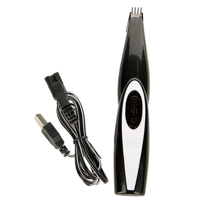 Cordless Electric Pet Grooming Kit - Mute USB Rechargeable Clippers for Dogs and Cats, Ideal for Small Areas like Paws, Faces, and Ears